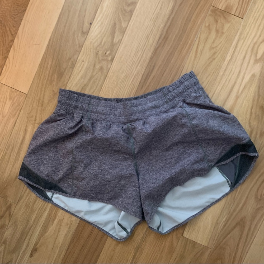 grey lululemon shorts size 12